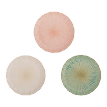 (Self-operated) Mino-yaki Japanese plate fruit plate ceramic tableware set 3-piece set imported from Japan