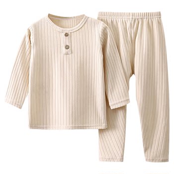 Children's thermal underwear set, german velvet, baby girl, autumn clothes, autumn trousers, spring and autumn baby bottoming pajamas, home clothes