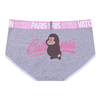 Huadianpin color women's middle waist briefs pure cotton print