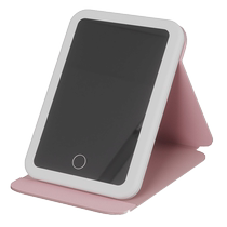 Makeup mirror with light student dormitory desktop home desktop portable folding smart led vanity mirror high-end 889