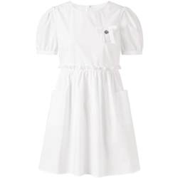 Leding A-line baby dress summer pocket decorate sweet bow dress blouse dress