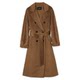 Yuerong high-end lined 100 pure cashmere coat