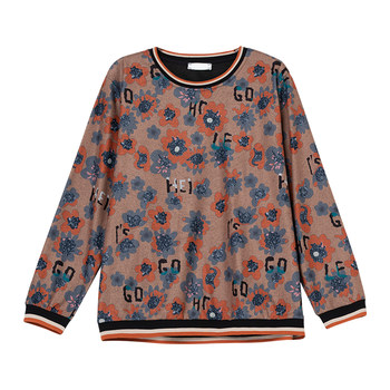 ແມ່ເຖົ້າໄວກາງຄົນແລະຜູ້ສູງອາຍຸເສື້ອທີເຊີດແຂນຍາວຂອງແມ່ຍິງດູໃບໄມ້ລົ່ນແລະລະດູຫນາວວ່າງບວກໄຂມັນບວກກັບຂະຫນາດ sweatshirt ເສື້ອຢືດສີກະທັດຮັດແບບກະທັດຮັດ