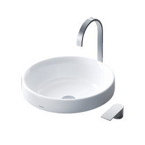 TOTO – lavabo rond en céramique lavabo Zhijie au-dessus du comptoir lavabo de comptoir LW1704B (07)