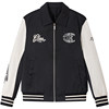 ZOUK letter embroidered lapel American baseball uniform men's trendy brand cotton jacket men's 2025 new autumn and winter