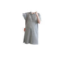 Maternity wear autumn hooded casual sweatshirt dress loose mid-length slimming age-reducing short-sleeved knitted T-shirt dress