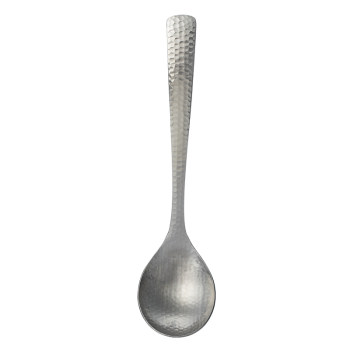 Stainless steel japanese hammer pattern meal spoon porridge spoon soup spoon