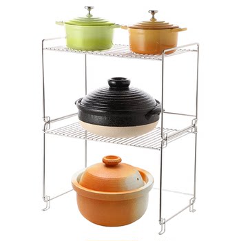 Kitchen stackable stainless steel shelves