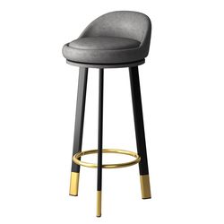 ເກົ້າອີ້ບາຫລູຫລາ backrest ສູງ stool ທາດເຫຼັກ swivel ເກົ້າອີ້ bar ເຮືອນ bar stool Nordic ທີ່ທັນສະໄຫມອາຈົມສູງ