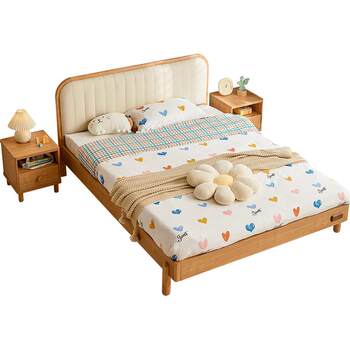 Lin's children's modern simple children's bed bedroom wood industry