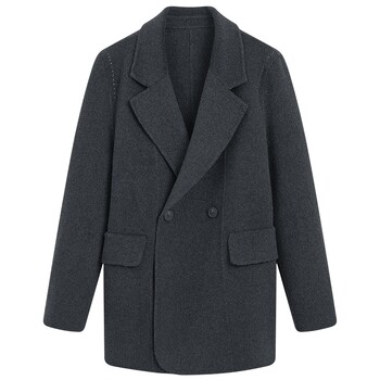 Kbne cashmere high-intelligence woolen suit jacket for women 2025 winter new double-sided woolen short woolen coat