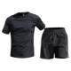 Sportanzug Herren Eisseide T-Shirt Sommer dünne schnell trocknende Kleidung Kurzarm Training Laufausrüstung Fitnesskleidung neuer Stil