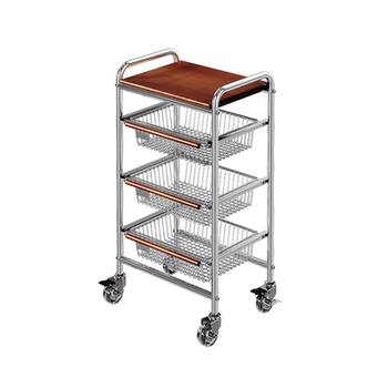 Asheng 304 stainless steel medieval small cart storage rack