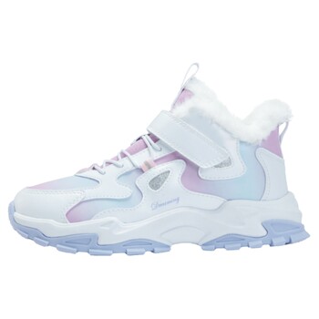 Xtep children's shoes, girls' cotton shoes, autumn and winter