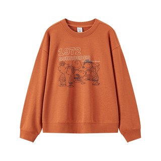 森马史努比系列卫衣女卡通落肩宽松衣服个性秋设计感图案上衣小众