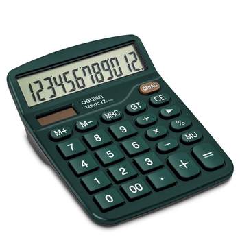Deli calculator 12 digit display office solar