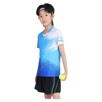 Childrens tennis training wear breathable quick-drying table tennis badminton sportswear competition wear team uniform custom suit