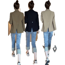 European fashion blazer for women spring and autumn new style small casual high-end temperament versatile small suit top