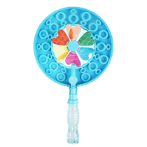 Windmill Bubble Maker Childrens Toy Douyin Same Style Ins Internet Celebrity Bubble Machine Manual Bubble Gun Stick Color