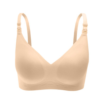 ROVO nursing bra anti-sagging push-up postpartum feeding bra seamless ແມ່ຍິງຖືພາສະດວກສະບາຍໃນ summer ແບບບາງໆ