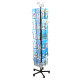 Zhanzhi Home Postcard information brochure rotary display shelf vertical folding newspaper magazine shelf landing