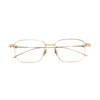 Small square frame pure titanium ultra-light GM glasses optical lenses