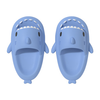 Late Time Shark Slippers ແມ່ຍິງ Summer ເຮືອນໃຊ້ອາບນ້ໍາບໍ່ເລື່ອນຄູ່ຜົວເມຍ Internet Celebrity Ins Outerwear Sandals ຜູ້ຊາຍ