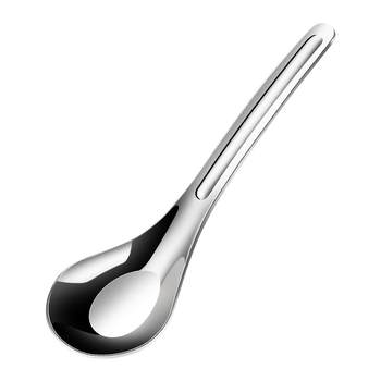 Xishi 316l stainless steel water drop shape round spoon