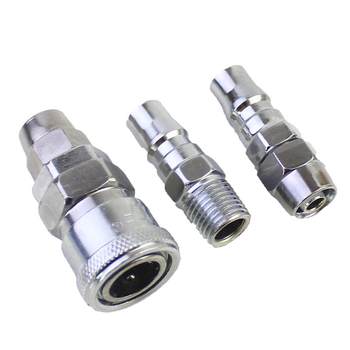 Pneumatic dust blowing and grab male and female head quick connector air pipe