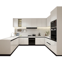 (Wileduo style cabinets) Kitchen cabinets integrated cabinets customized integrated stoves 1000 yuan prepayment