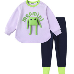 MQDmini baby spring suit ພາກຮຽນ spring ແລະດູໃບໄມ້ລົ່ນ 2024 ເດັກຍິງໃຫມ່ sweatshirt leggings ເຄື່ອງນຸ່ງຫົ່ມເດັກນ້ອຍເຄື່ອງນຸ່ງຫົ່ມເດັກນ້ອຍ