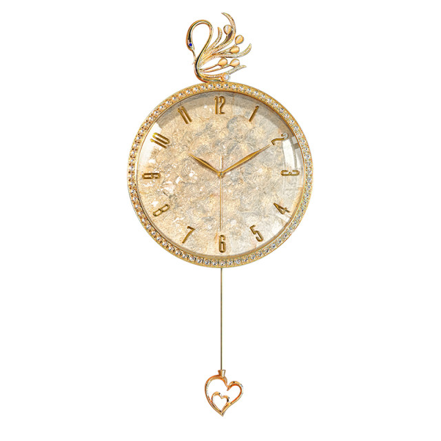 Shell wall clock is light luxury, high-end, elegant and classy
