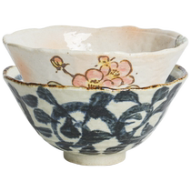 (Self-operated) bloom Japanese imported ceramic rice bowl soup bowl dessert bowl salad bowl small bowl Japanese-style household