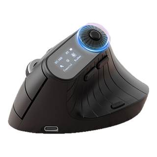 日本山业sanwa人体工学三模垂直鼠标无线蓝牙竖向显示屏充电办公