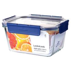 LOCK&LOCK glass crisper lunch box microwave heated office worker lunch box sealed lunch box