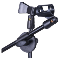 Double microphone floor-standing microphone stand microphone vertical performance professional microphone stand thickened microphone stand can be raised and lowered
