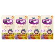 Maeil 每日韩国进口友咪友咪混合有机果汁儿童苹果梨葡萄125ml4盒