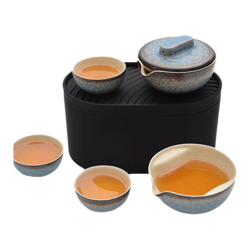Ceramic Poxi Portable Kiln Variable Glaze Kung Fu Tea Set