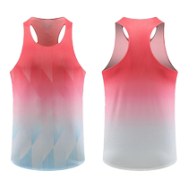 Track and field clothing physical examination training clothing marathon walking and running clothing vest sportswear suit printed physical education student high school entrance examination