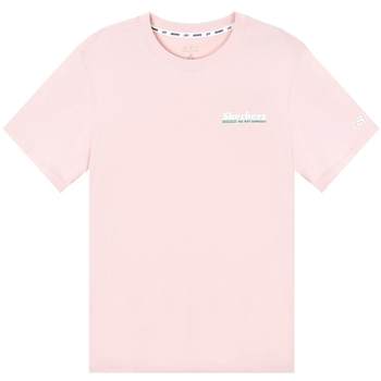 Skechers pink short sleeve women's right shoulder round neck t-shirt