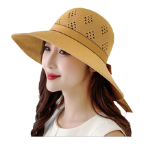 New summer sun hat beach fisherman hat outdoor basin hat large brim slim hat fashionable style
