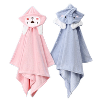 Thick shawl blanket bath towel cloak hooded blanket classroom nap air-conditioned blanket student dormitory lazy cloak