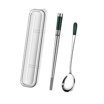 Daoqi 316 stainless steel chopsticks and spoon set take away to work single tableware student portable storage box