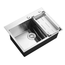 Wrigley kitchen sink dishwashing basin 304 stainless steel sink single-slot dishwashing basin under the counter basin home