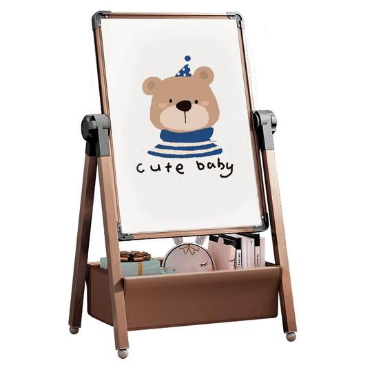 Детская двухсторонняя магнитная обучающая доска на подставке