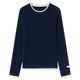 RARN Love Like You 2025 Autumn New Amber Streamer Style Fashion Fake Two-piece Long-Sleeved Sweater Women's Sweater