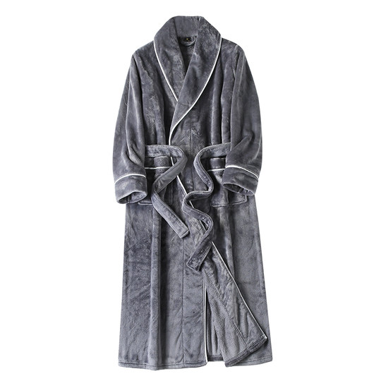 Recommended winter couple's nightgown that is lengthened and thickened to the ankle