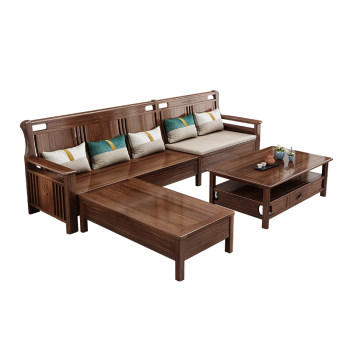 Winter and summer solid wood sofa golden sandalwood storage Winter and summer solid wood sofa golden sandalwood storage