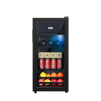 Chigo ice bar home glass door small refrigerator refrigerator