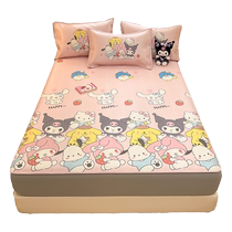 Sanrio summer ice silk mat bed sheet summer 2024 new mat dormitory single ice rattan mat machine washable